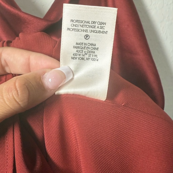 NWT Alice + Olivia Harmony Draped Slip Mini Dress Size 0 - Picture 12 of 13